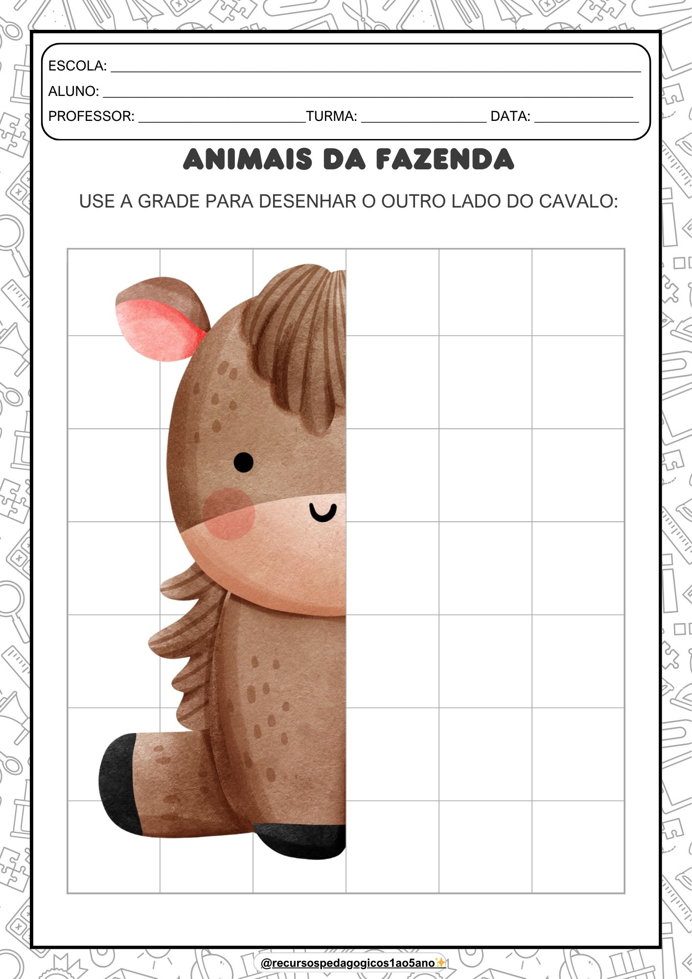 Pareamento De Animais – Educação infantil – PDF para Imprimir — amostra 7: Pareamento De Animais – Educação Infantil…