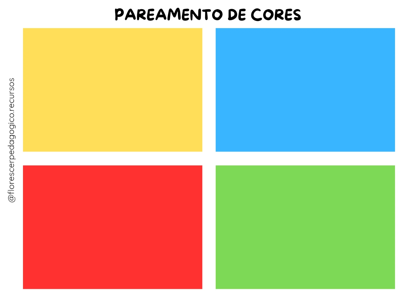 Pareamento de Cores | Atividade de Cores para Educação Infantil — amostra 1: Pareamento de cores lúdico para desenvolver…