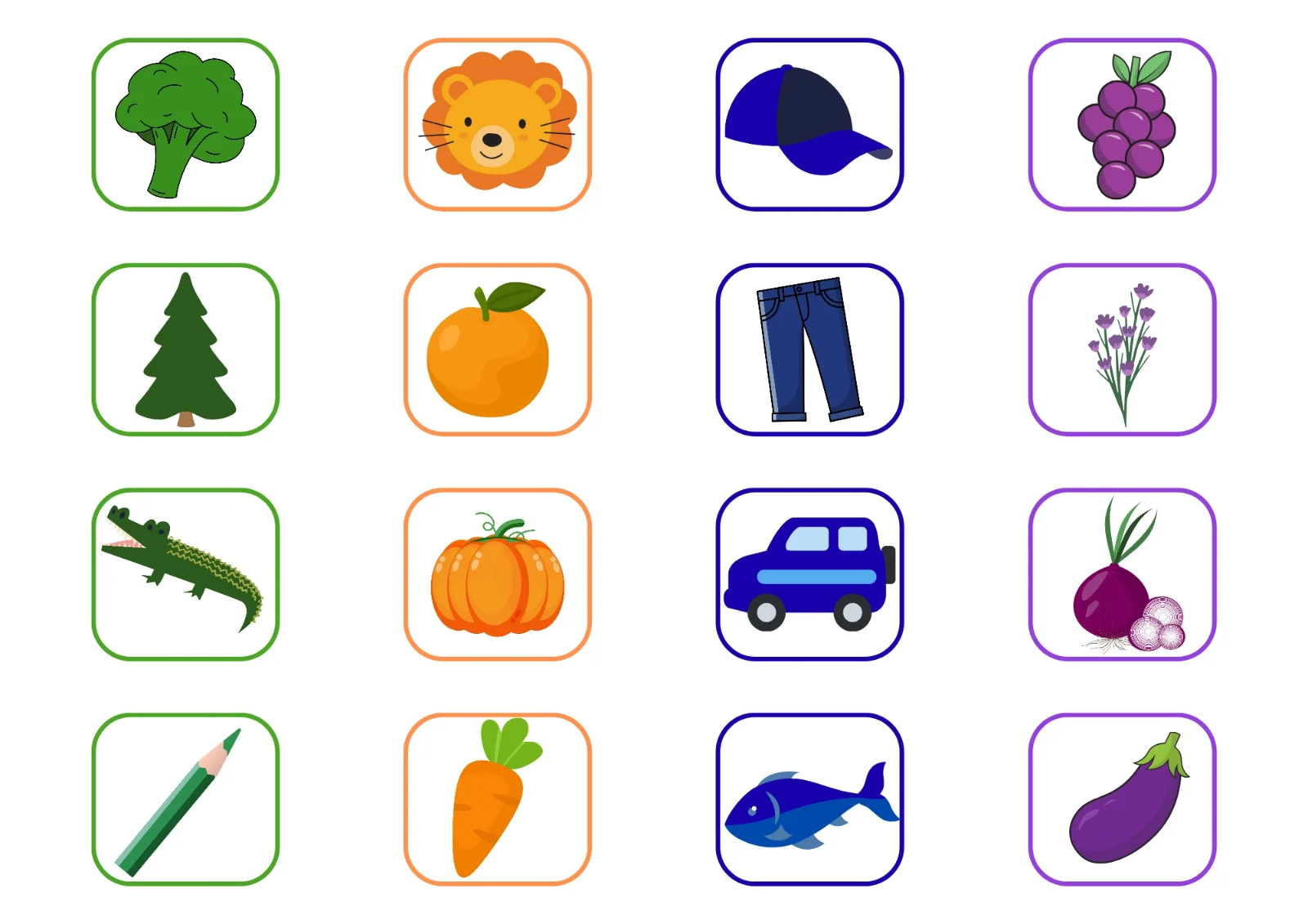 Pareamento de Cores | Atividade de Cores para Educação Infantil — amostra 3: Pareamento de cores lúdico para desenvolver…