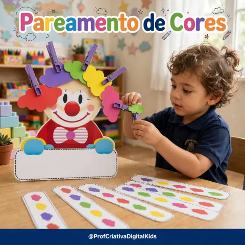 Pareamento de Cores Palhacinho dos Pompons — capa do material
