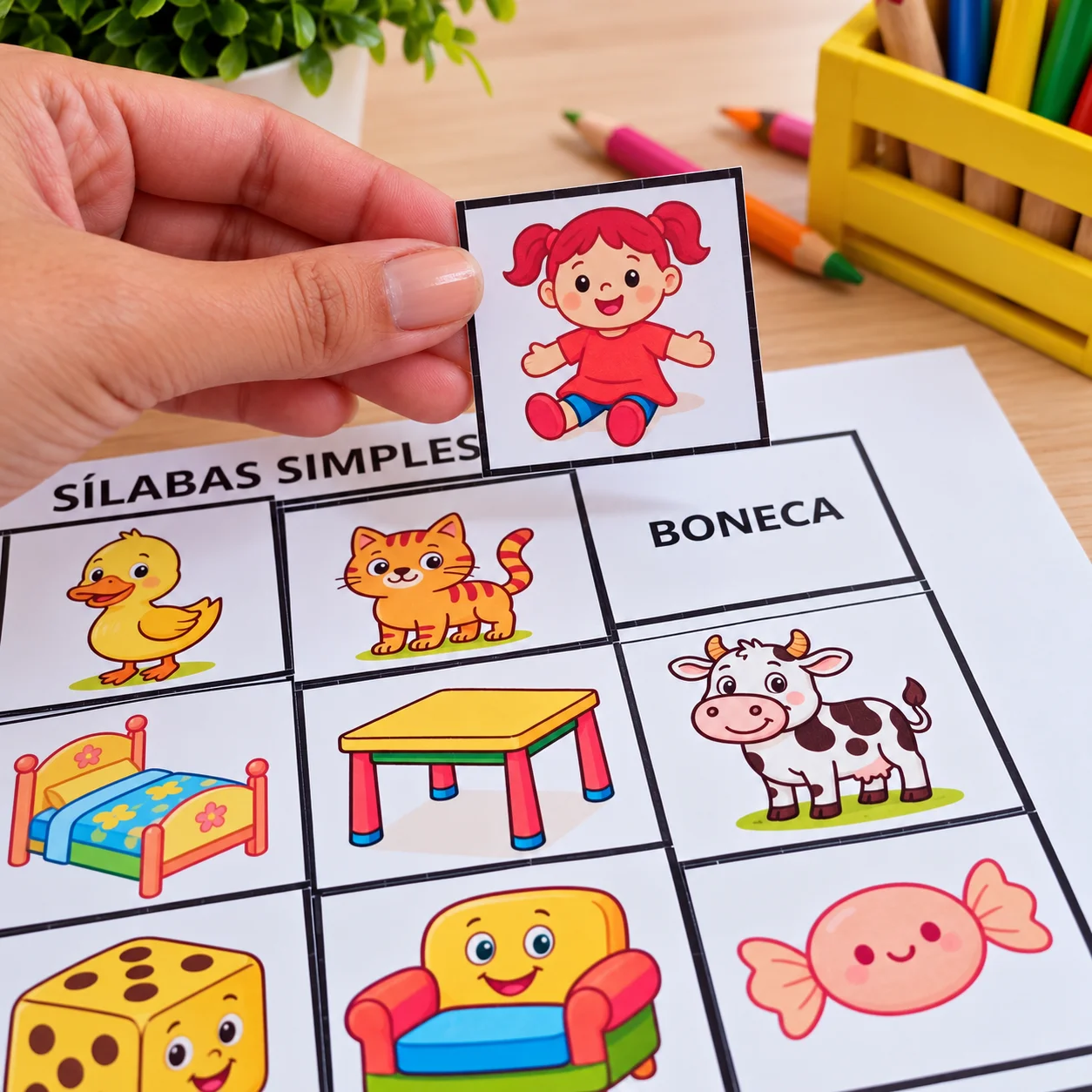 Pareamento de Sílabas Simples-Alfabetização — capa do material