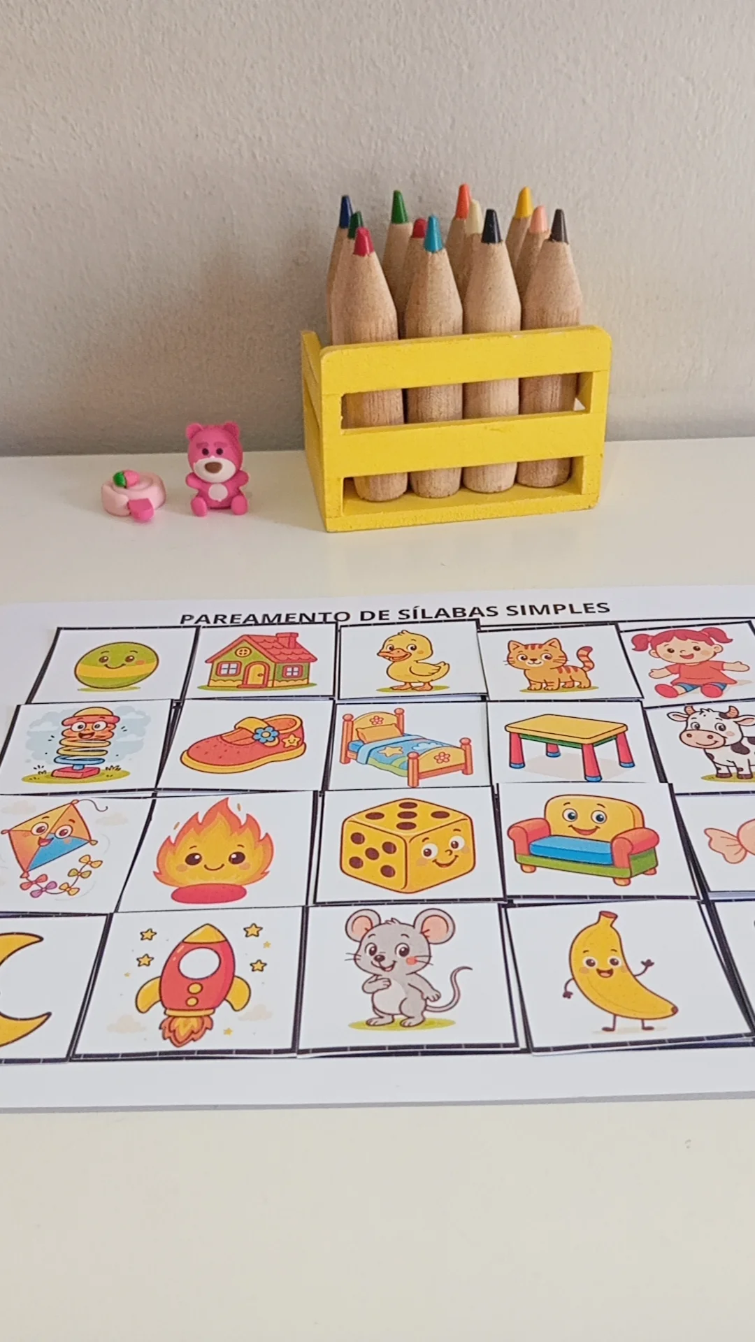 PAREAMENTO DE SÍLABAS SIMPLES - ALFABETIZAÇÃO INICIAL — amostra 3: O Pareamento de Sílabas Simples é um recurso pedagógico…