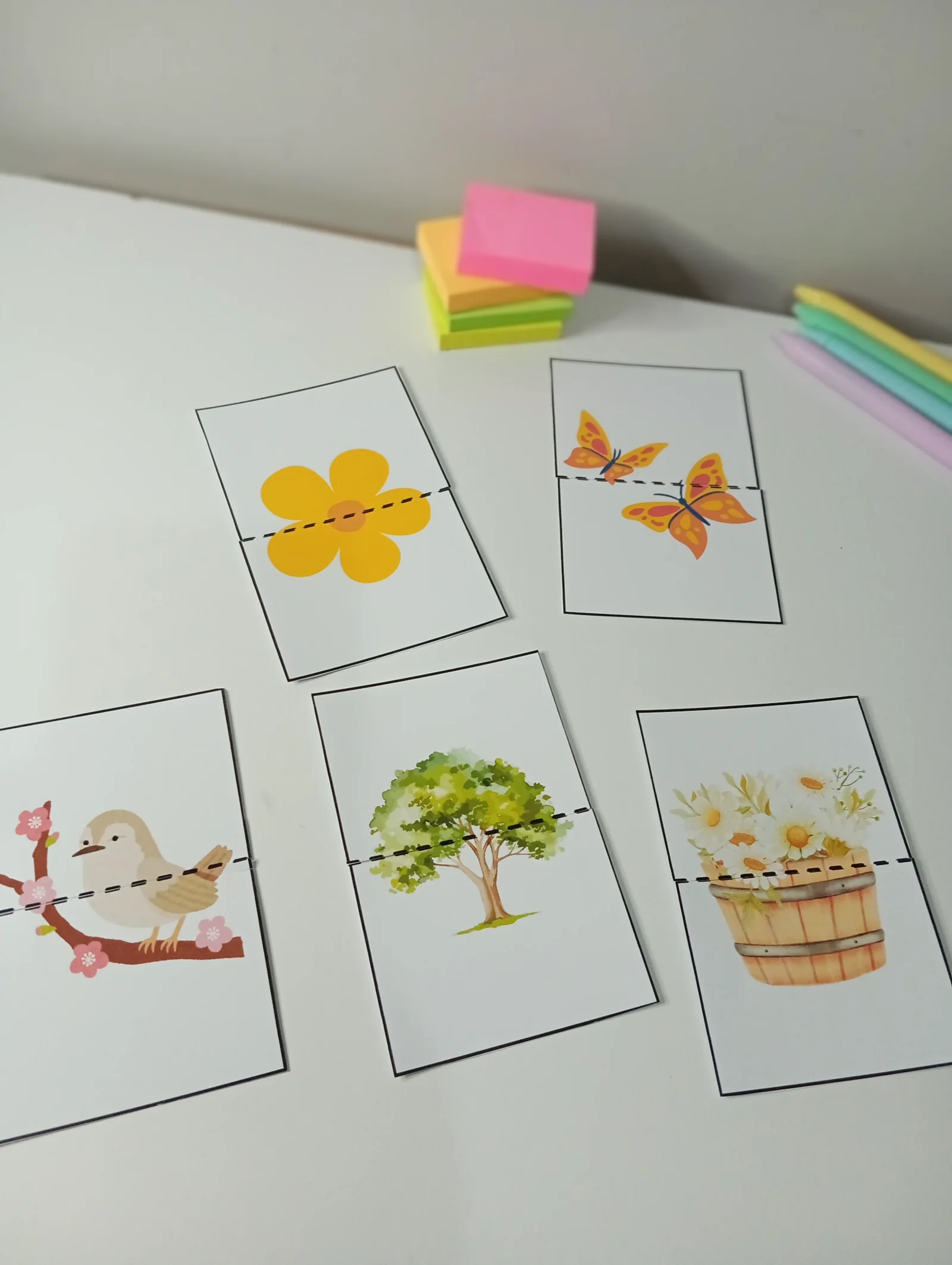 Pareamento Primavera – Atividade para Imprimir — amostra 5: Atividade de pareamento da Primavera para estimular atenção,…