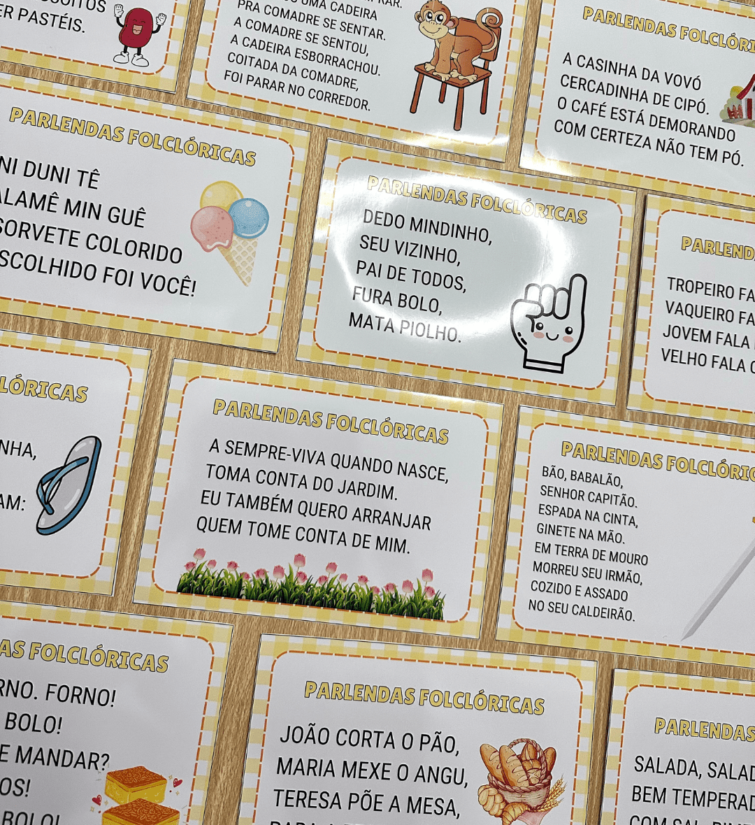 Parlendas Folclóricas: 34 Textos e Caixinha para Imprimir — amostra 3: Como usar em sala de aula