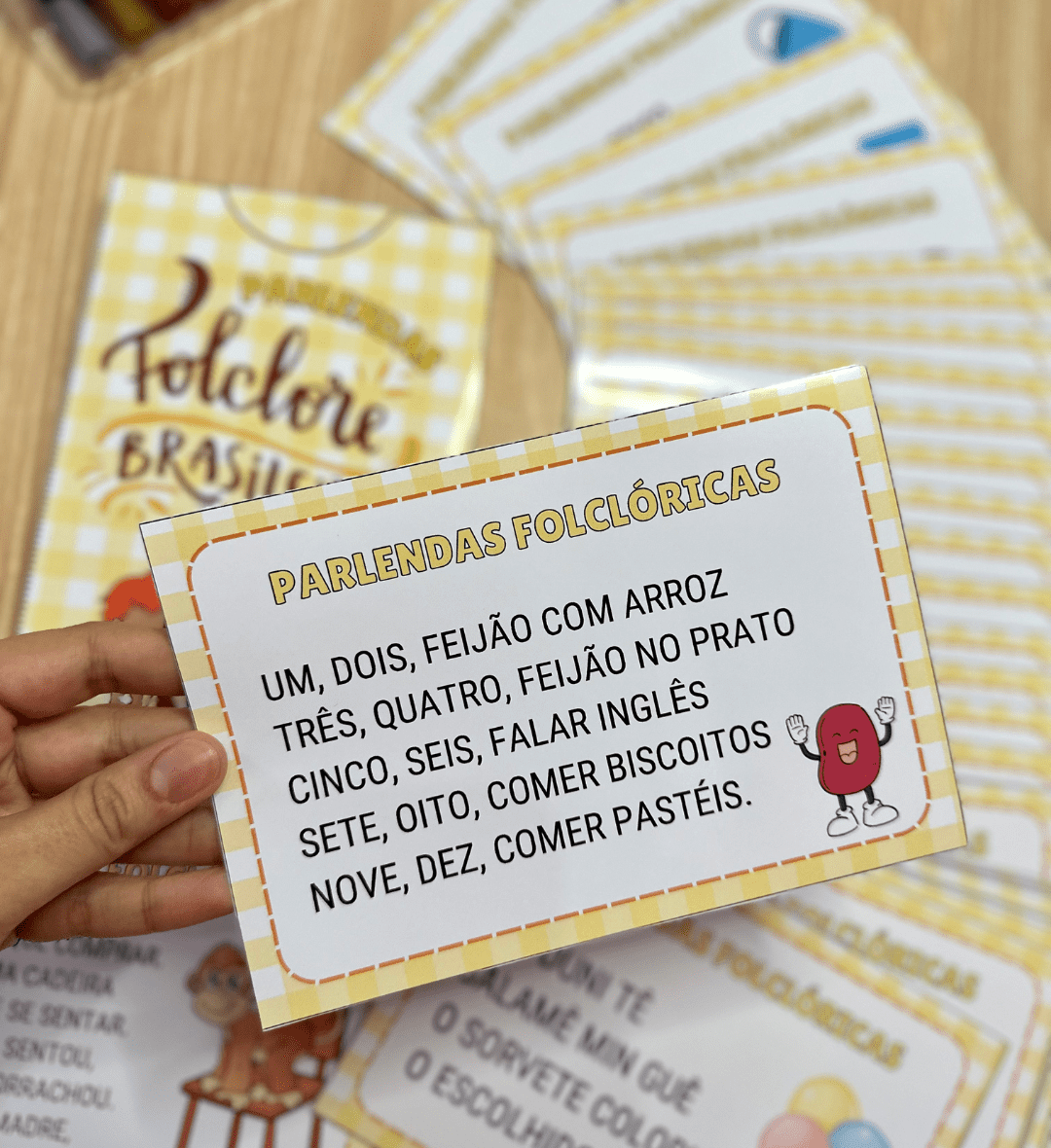 Parlendas Folclóricas: 34 Textos e Caixinha para Imprimir — amostra 5: Explore rimas, leitura e expressão com 34 parlendas…