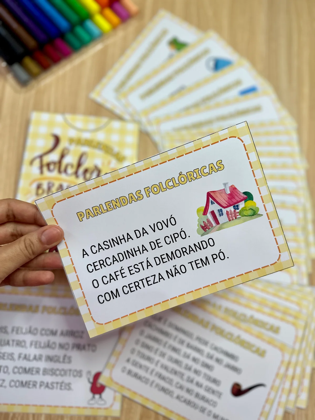 Parlendas Folclóricas - Folclore Brasileiro — amostra 4: Desenvolvimento da fala Treino de leitura Memória Rimas…