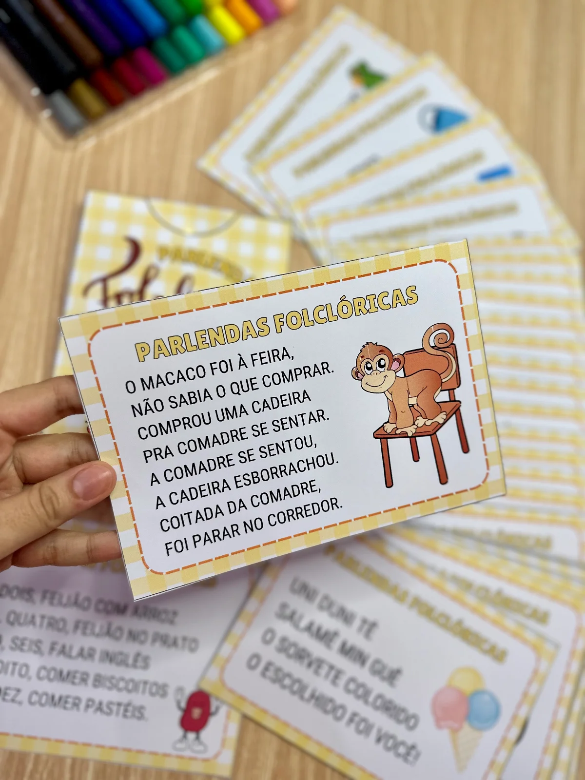 Parlendas Folclóricas - Folclore Brasileiro — amostra 7: Desenvolvimento da fala Treino de leitura Memória Rimas…