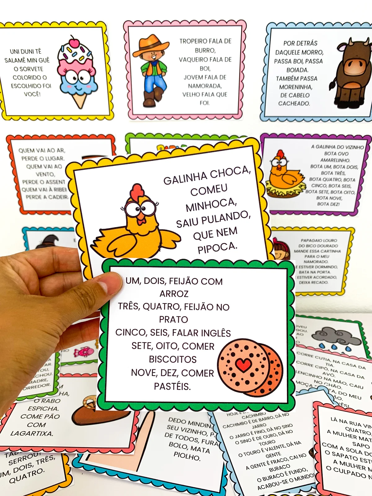Parlendas para Brincar - 30 Fichas Ilustradas — amostra 1: O Parlendas para Brincar é um recurso pedagógico pensado para…