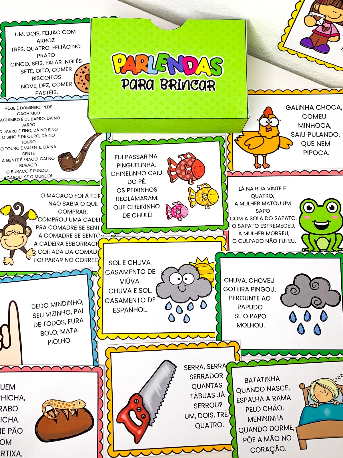 Parlendas para Brincar - 30 Fichas Ilustradas — amostra 3: O Parlendas para Brincar é um recurso pedagógico pensado para…