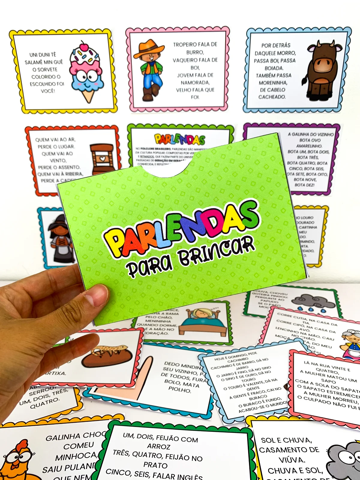 Parlendas para Brincar - 30 Fichas Ilustradas — amostra 7: O Parlendas para Brincar é um recurso pedagógico pensado para…