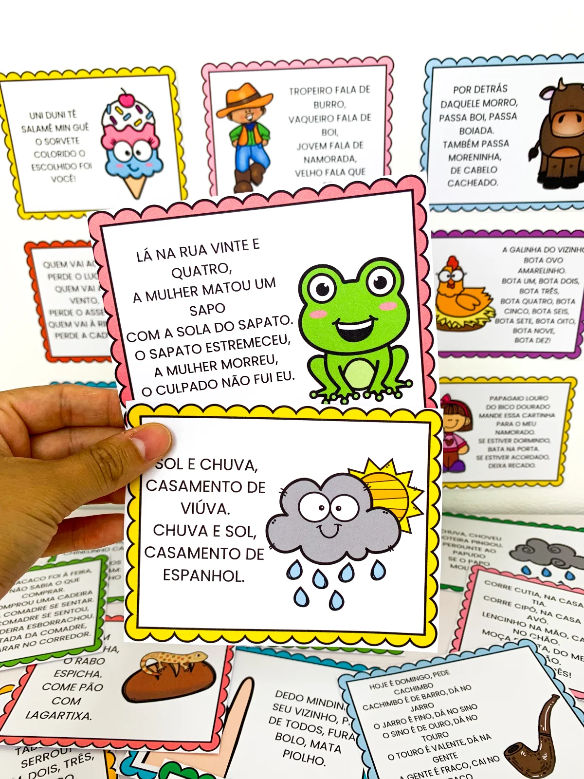 Parlendas para Brincar - 30 Fichas Ilustradas — capa do material