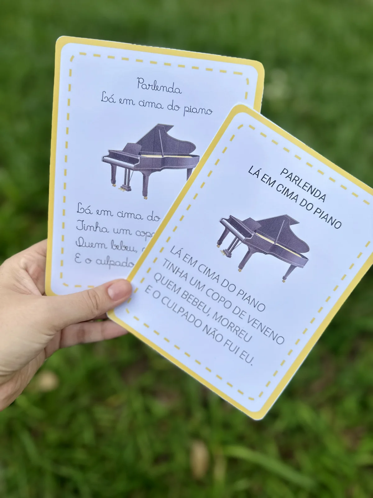 Parlendas para Leitura – Material Pedagógico — amostra 4: A apostila inclui 14 parlendas para leitura, nas opções de letra…