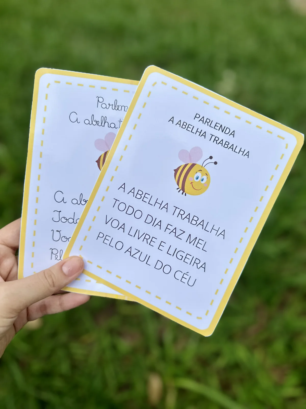 Parlendas para Leitura – Material Pedagógico — amostra 5: A apostila inclui 14 parlendas para leitura, nas opções de letra…