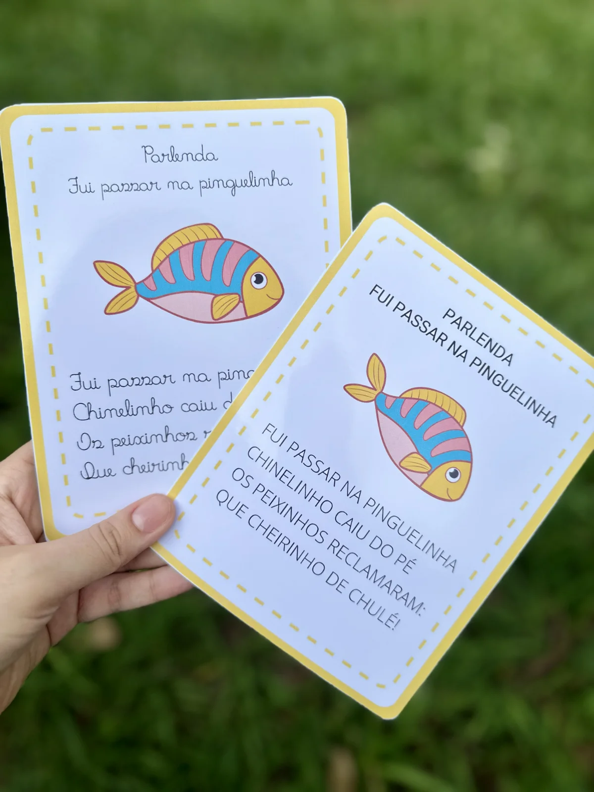 Parlendas para Leitura – Material Pedagógico — amostra 7: A apostila inclui 14 parlendas para leitura, nas opções de letra…