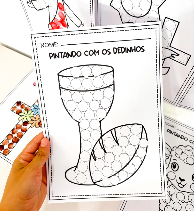 Páscoa Cristã: 6 Atividades de Pintura com os Dedinhos — amostra 5: Para quem é indicado