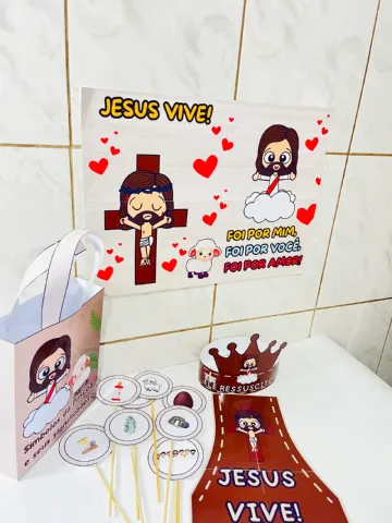 Páscoa Cristã Jesus Vive Ensino Religioso — amostra 4: ✨ PÁSCOA CRISTÃ - “JESUS VIVE” ✨🎉 Celebre a verdadeira mensagem da…