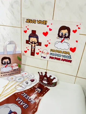 Páscoa Cristã Jesus Vive Ensino Religioso — amostra 7: ✨ PÁSCOA CRISTÃ - “JESUS VIVE” ✨🎉 Celebre a verdadeira mensagem da…