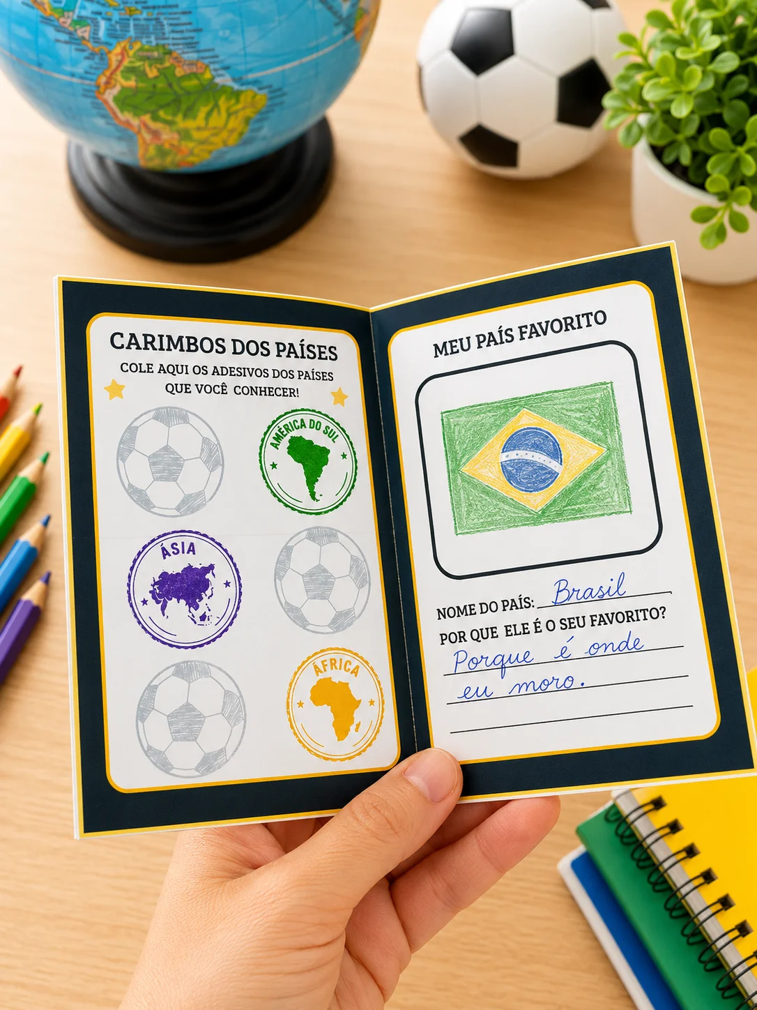 Passaporte da Copa 2026 – Atividade Pedagógica Interativa — amostra 1: Passaporte pedagógico da Copa 2026 para aprender…
