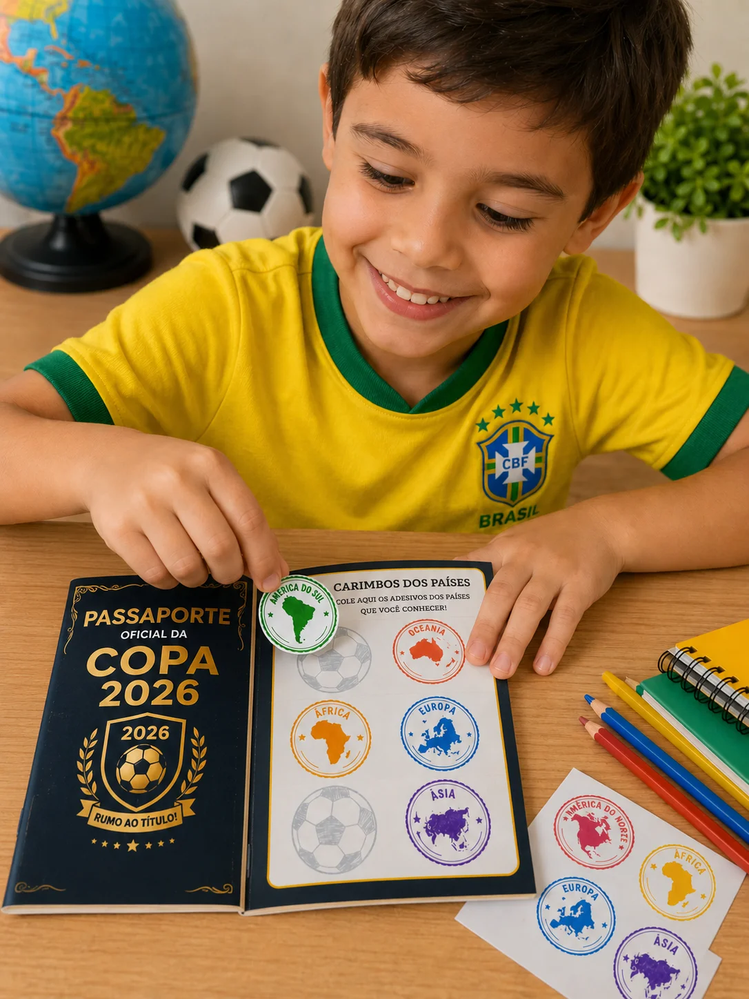 Passaporte da Copa 2026 – Atividade Pedagógica Interativa — amostra 2: Passaporte pedagógico da Copa 2026 para aprender…