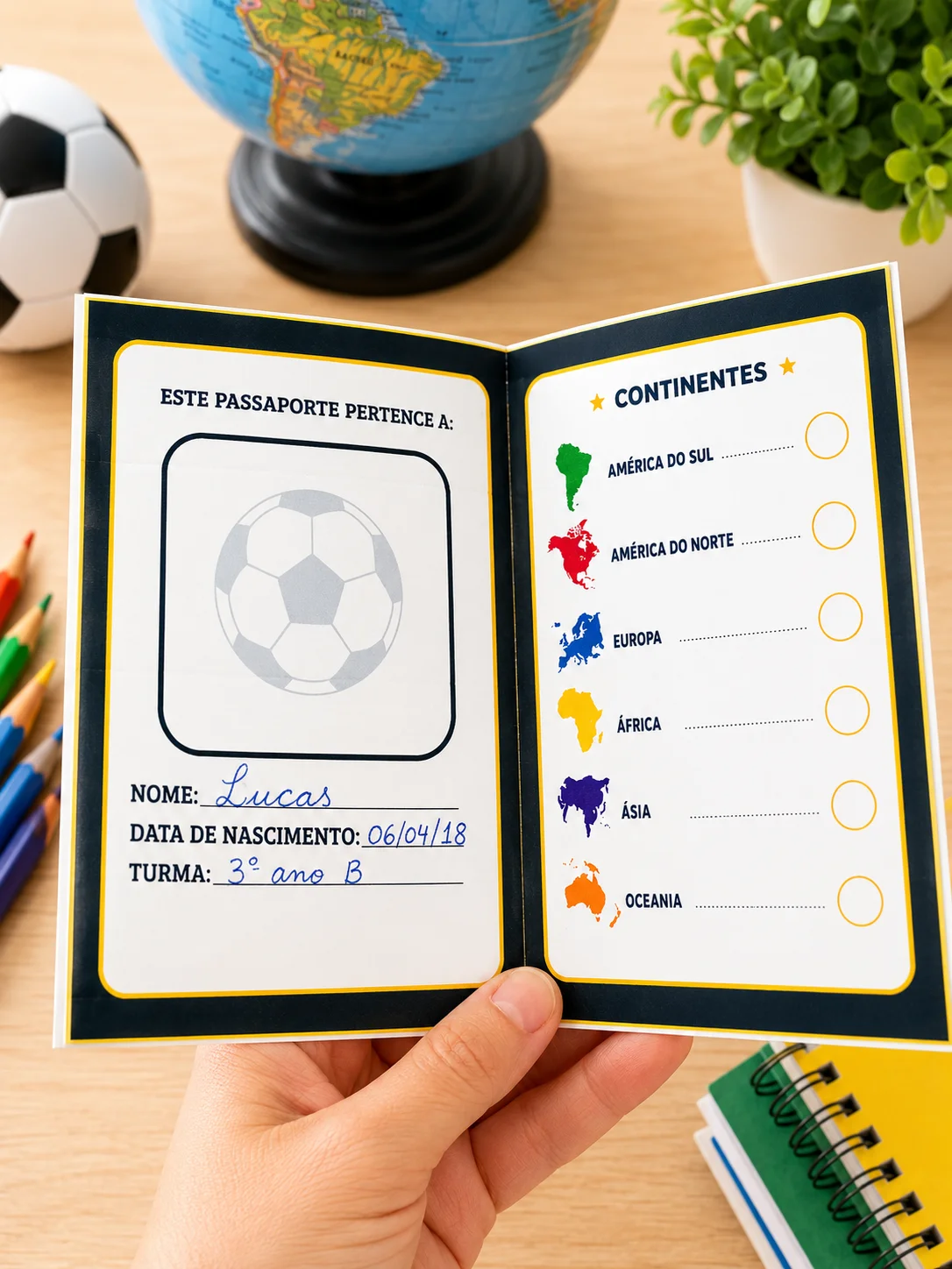 Passaporte da Copa 2026 – Atividade Pedagógica Interativa — amostra 6: Passaporte pedagógico da Copa 2026 para aprender…