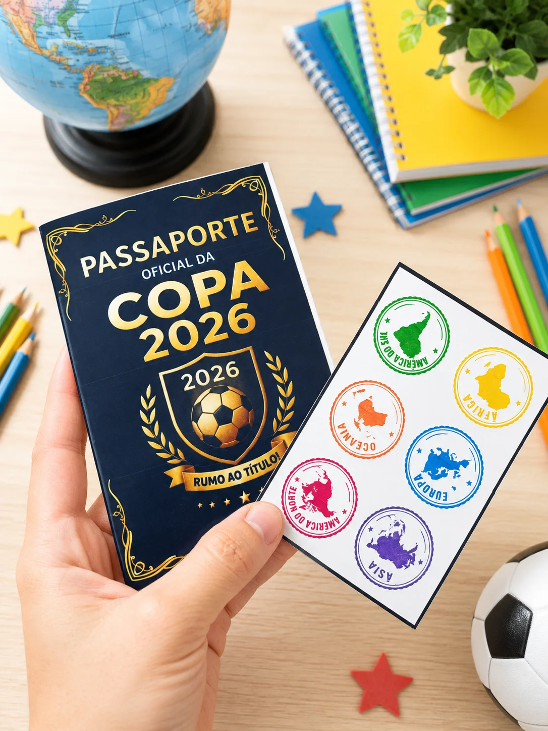 Passaporte da Copa 2026 para Imprimir | Atividade Educação Infantil — capa do material