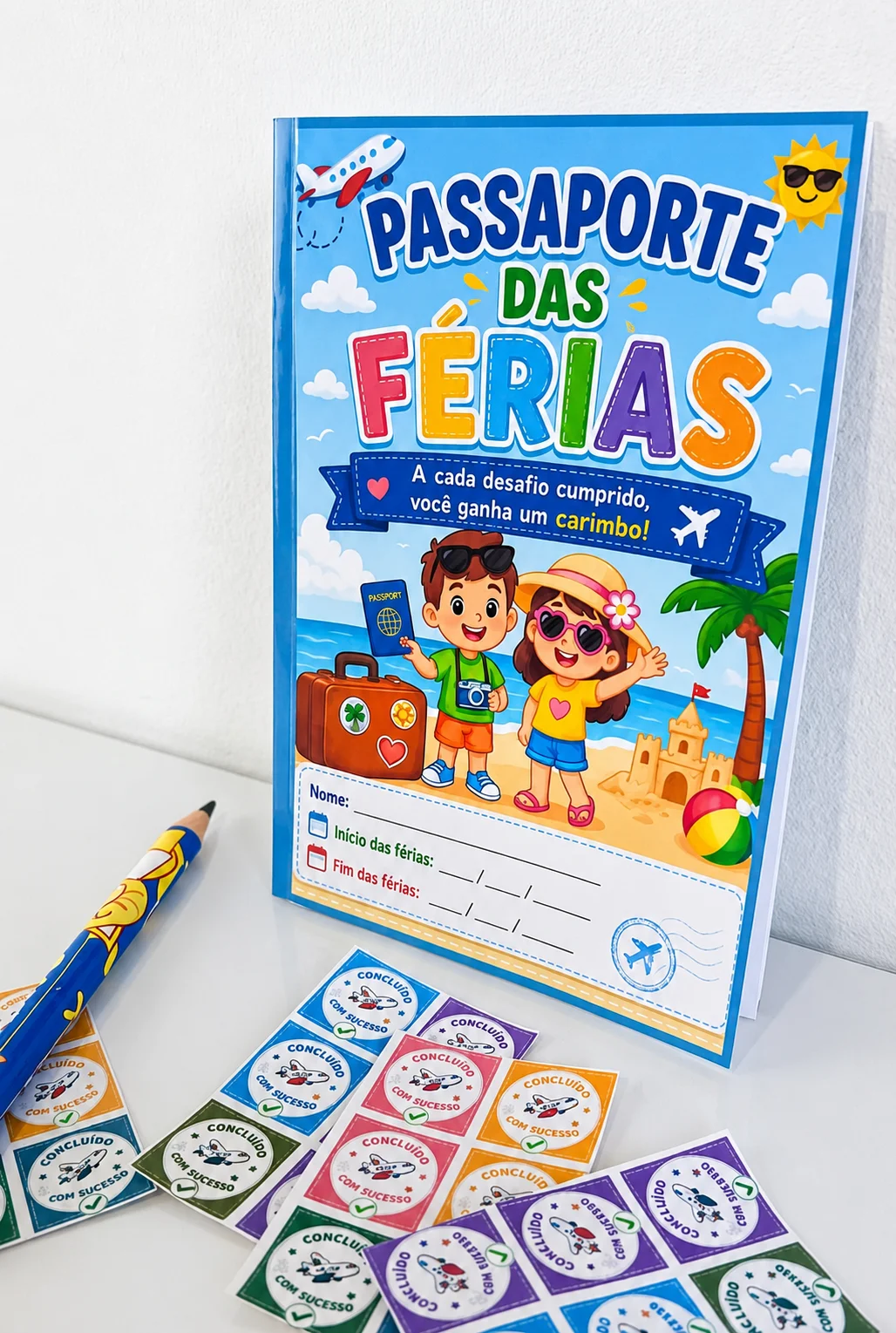Passaporte das Férias – Desafios Educativos e Recreativos — capa do material