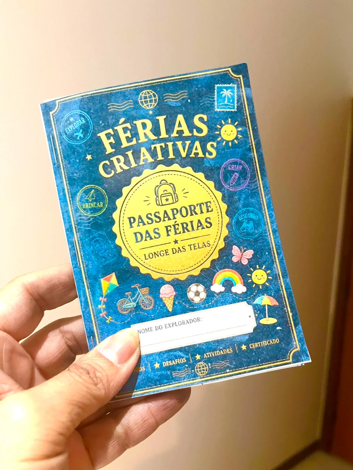 Passaporte de férias – Material Pedagógico — capa do material