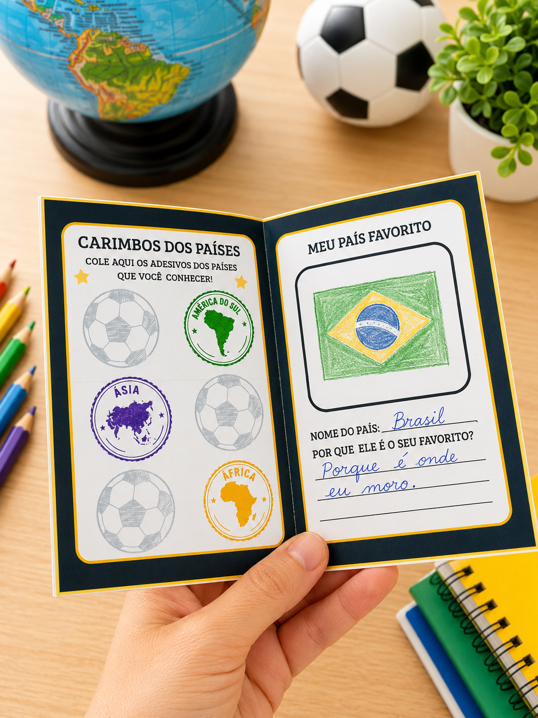 Passaporte pedagógico da copa 2026 – PDF para Imprimir — amostra 1: O que vem no material