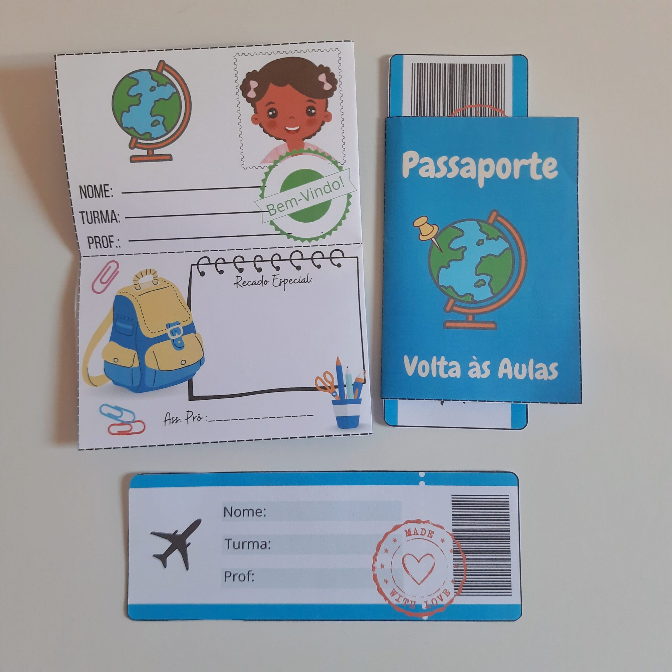 Passaporte Volta às Aulas: Acolhimento e Identidade — amostra 1: Passaporte Volta às Aulas para acolher a turma