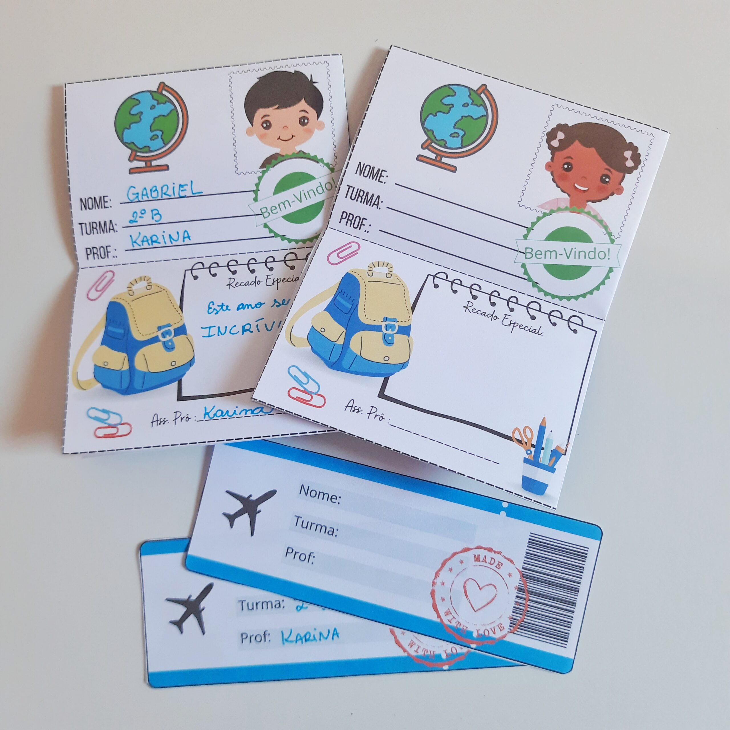 Passaporte Volta às Aulas – Material Pedagógico — amostra 3: Passaporte para os seus alunos embarcarem de forma lúdica no…