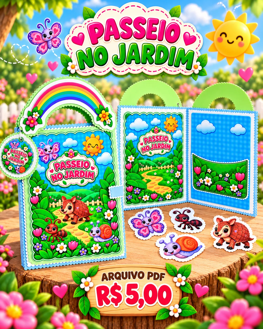 Passeio no Jardim – Recurso Musical em PDF para Educação Infantil — capa do material