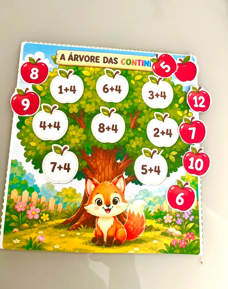 PDF 🍎 ÁRVORE DAS CONTINHAS 🍎 - 1° Ano e educação infanti. — Atividades para 1º ano: Nesta atividade lúdica, a criança…