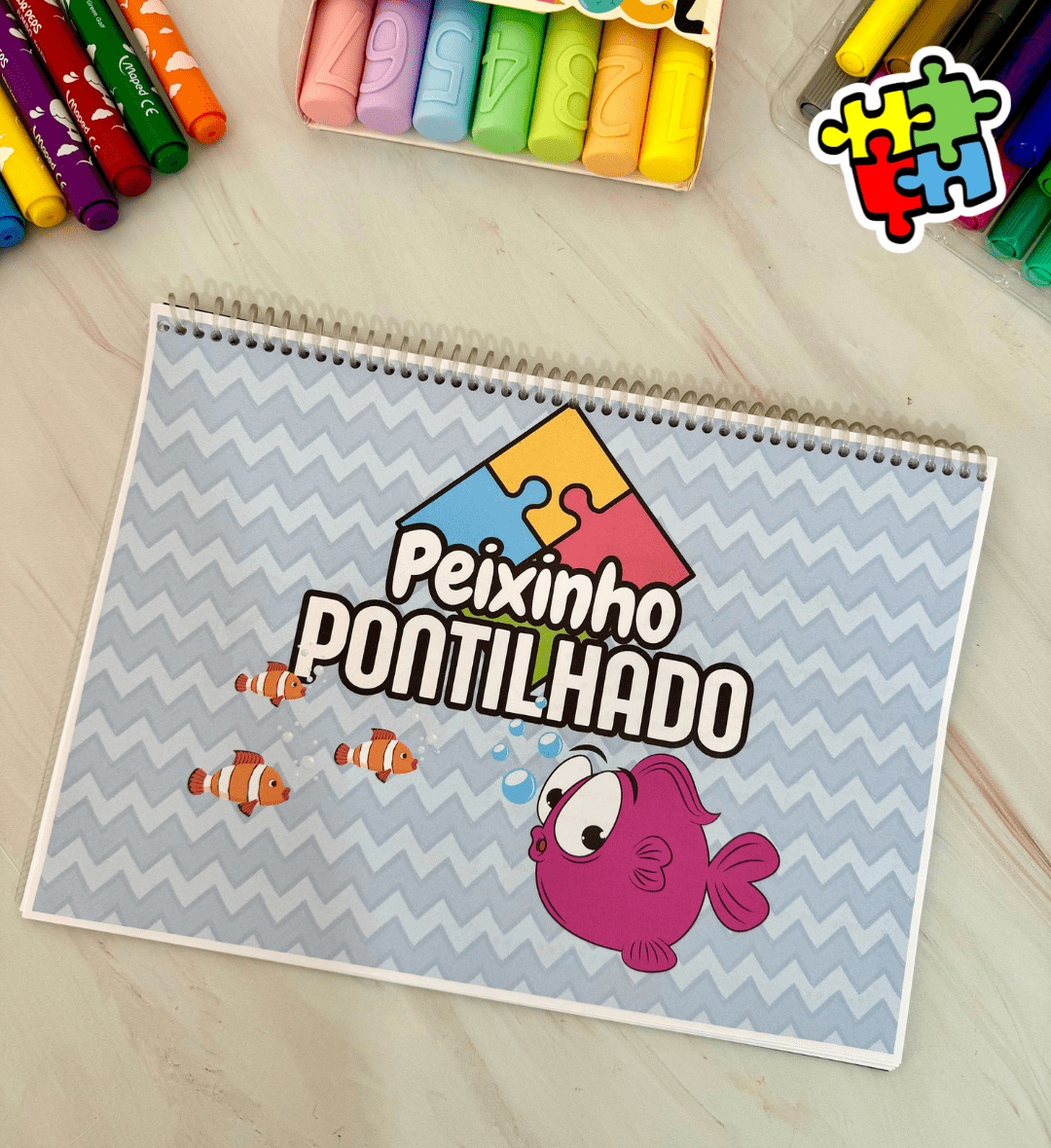 Peixinho Pontilhado: PDF para Trabalhar Coordenação Motora Fina — capa do material