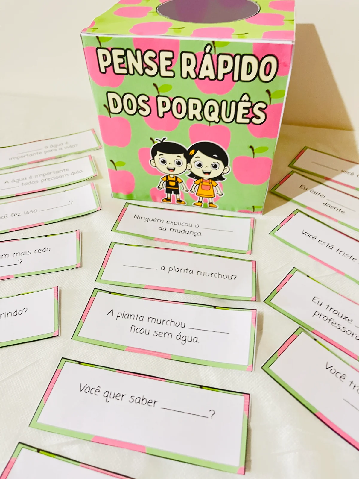 Pense Rápido — Os Porquês – Material Pedagógico — amostra 1: O que vem no material