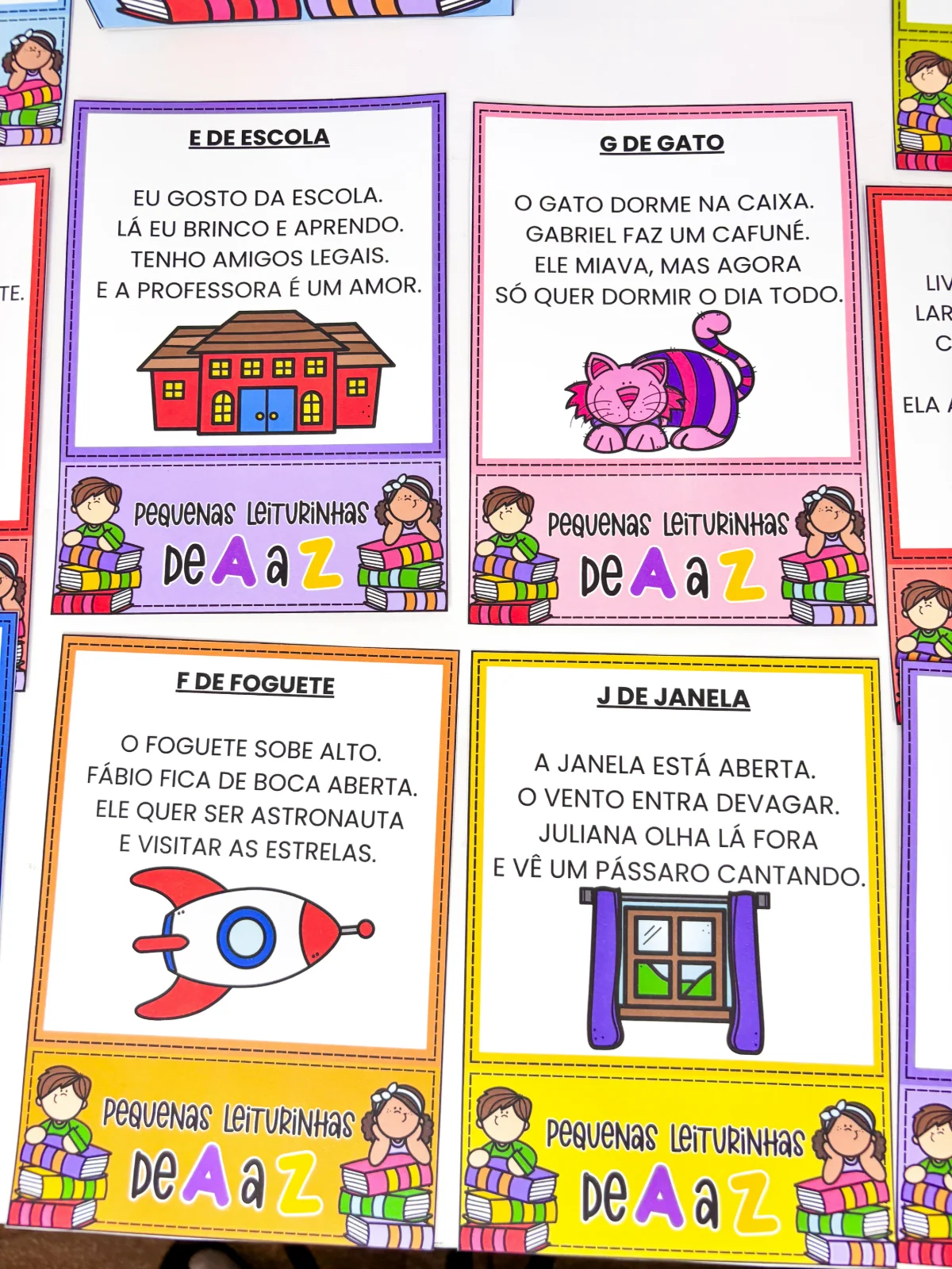 Pequenas Leiturinhas de A a Z | Alfabetização — amostra 1: O que vem no material