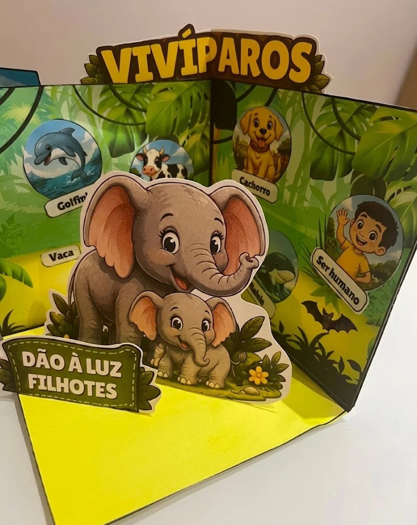 Pequenos Cientistas: Como Nascem os Animais? – 3 Maquetes — amostra 4: 3 maquetes interativas para aprender como nascem os…