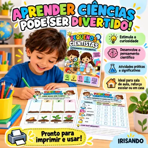Pequenos Cientistas | Experimentos e Descobertas — amostra 2: Transforme a aula de Ciências em um momento de investigação,…
