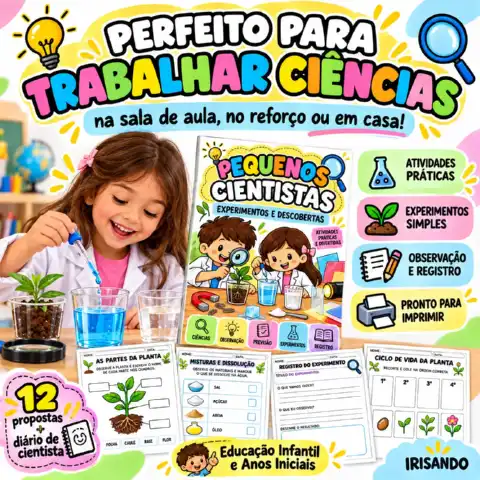 Pequenos Cientistas | Experimentos e Descobertas — amostra 3: Transforme a aula de Ciências em um momento de investigação,…