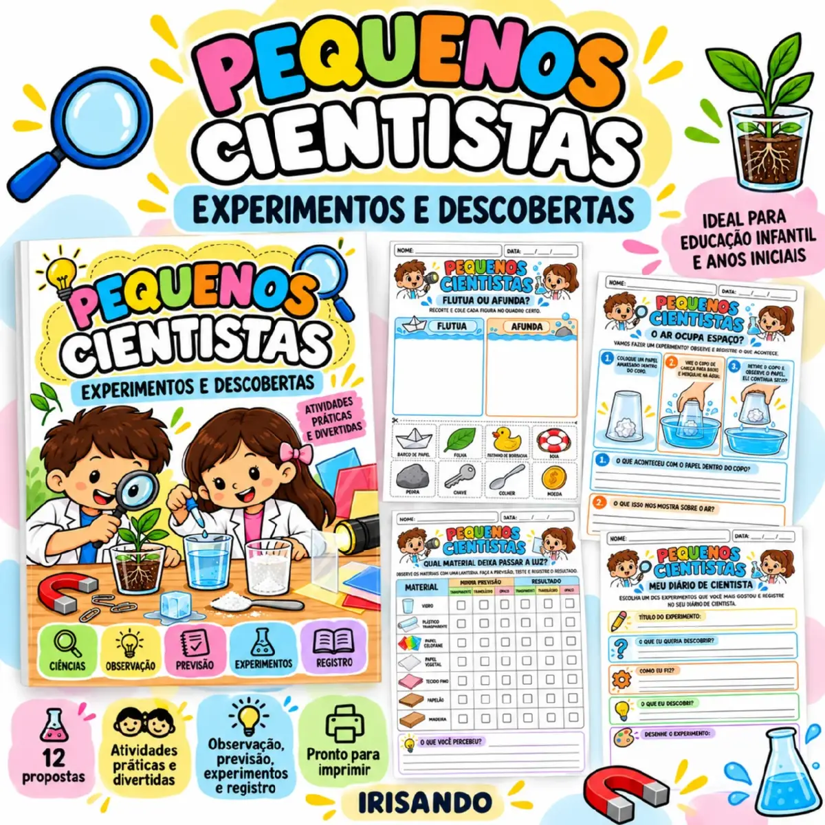 Pequenos Cientistas | Experimentos e Descobertas — Alfabetização para Educação Infantil: Transforme a aula de Ciências em…