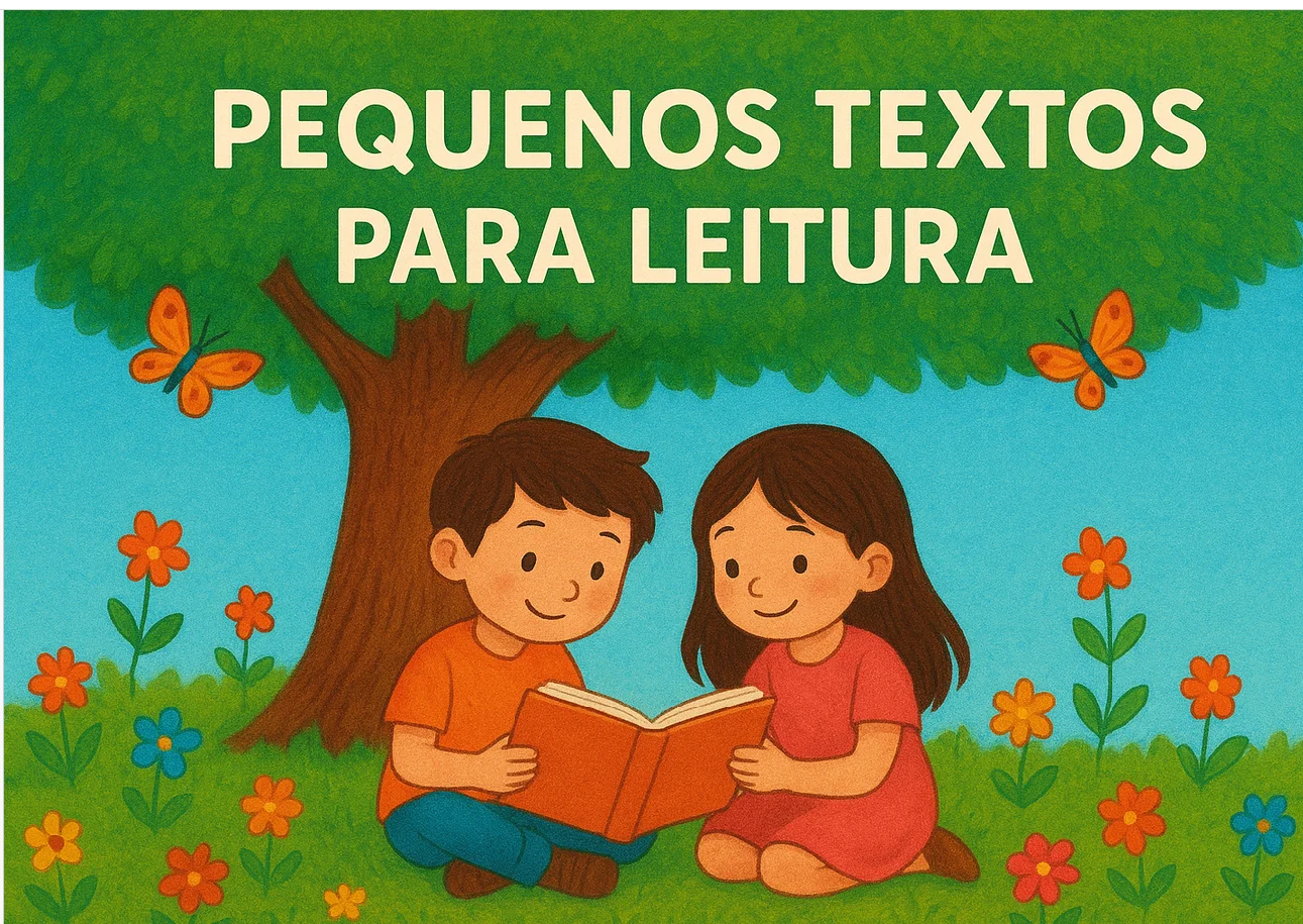 📚✨ PEQUENOS TEXTOS PARA LEITURA- ALFABETIZAÇÃO INICIAL — capa do material