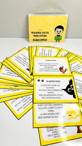 Pequenos textos para leitura | Educação Infantil e Anos Iniciais — amostra 1: O que vem no material