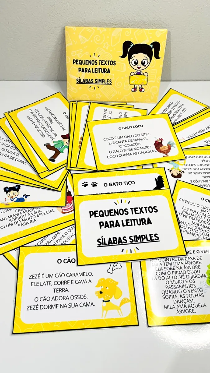 Pequenos textos para leitura | Educação Infantil e Anos Iniciais — Alfabetização para Educação Infantil: Cada pequena…