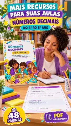 Percurso de Números Decimais do 4º ao 8º Ano — amostra 1: Atividades, jogos, desafios e gabaritos com progressão de números… Percurso de Números Decimais do 4º ao 8º Ano — amostra 1: Atividades, jogos, desafios e gabaritos com progressão de números…
