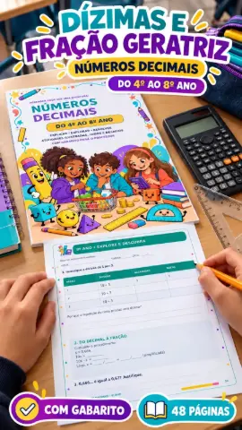 Percurso de Números Decimais do 4º ao 8º Ano — amostra 4: Atividades, jogos, desafios e gabaritos com progressão de números… Percurso de Números Decimais do 4º ao 8º Ano — amostra 4: Atividades, jogos, desafios e gabaritos com progressão de números…