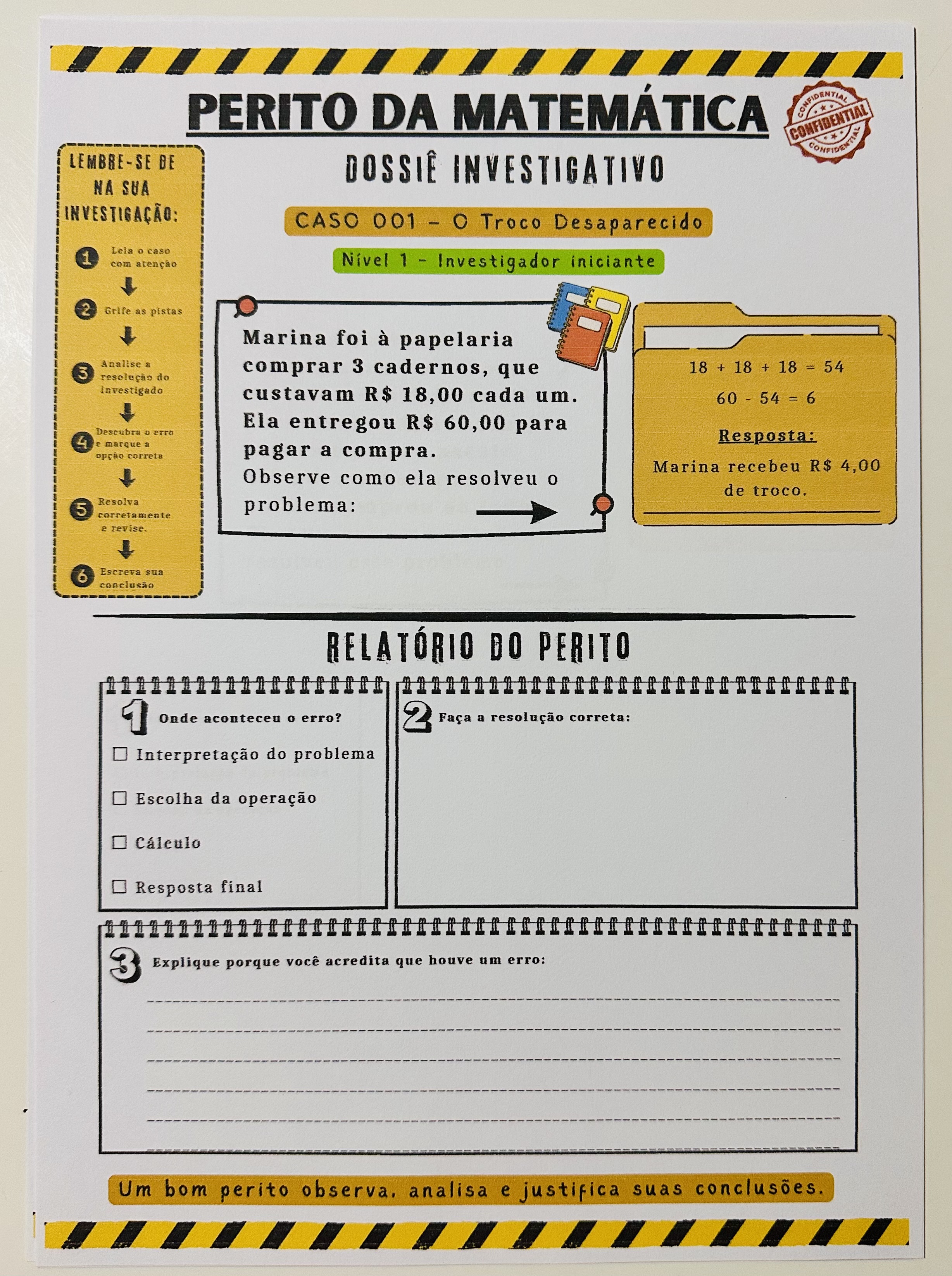 Perito da Matemática | Situações-Problema – 3º ao 5º Ano — amostra 1: 📦 O material contém