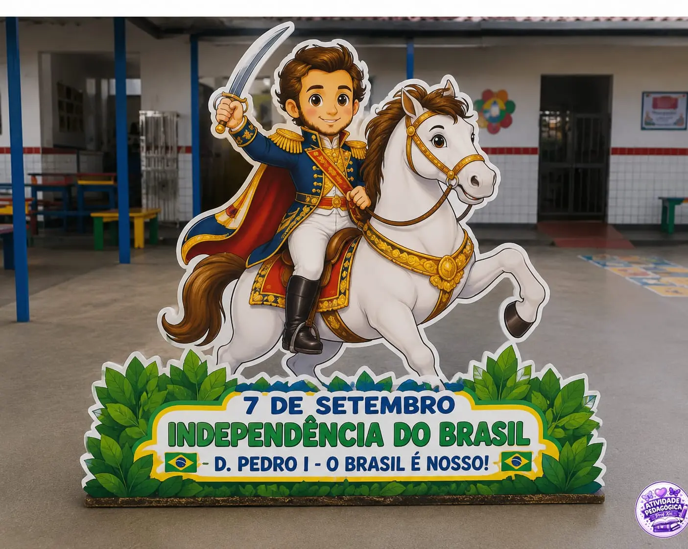 PERSONAGEM GIGANTE – D. PEDRO I | 7 DE SETEMBRO ✨🇧🇷 — capa do material