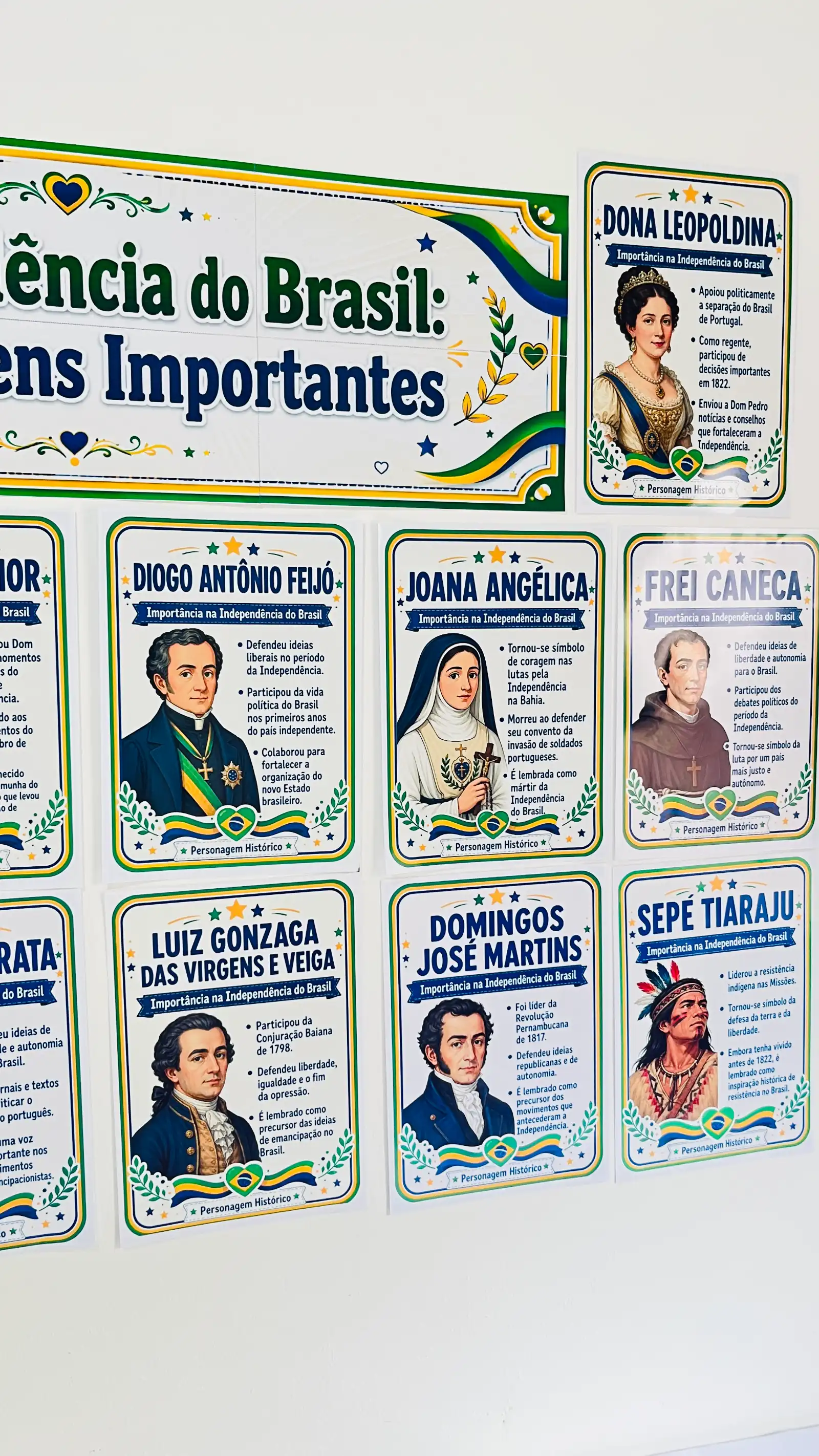 Personagens Importantes da Independência do Brasil — História para Todas as séries: O material apresenta diversos…