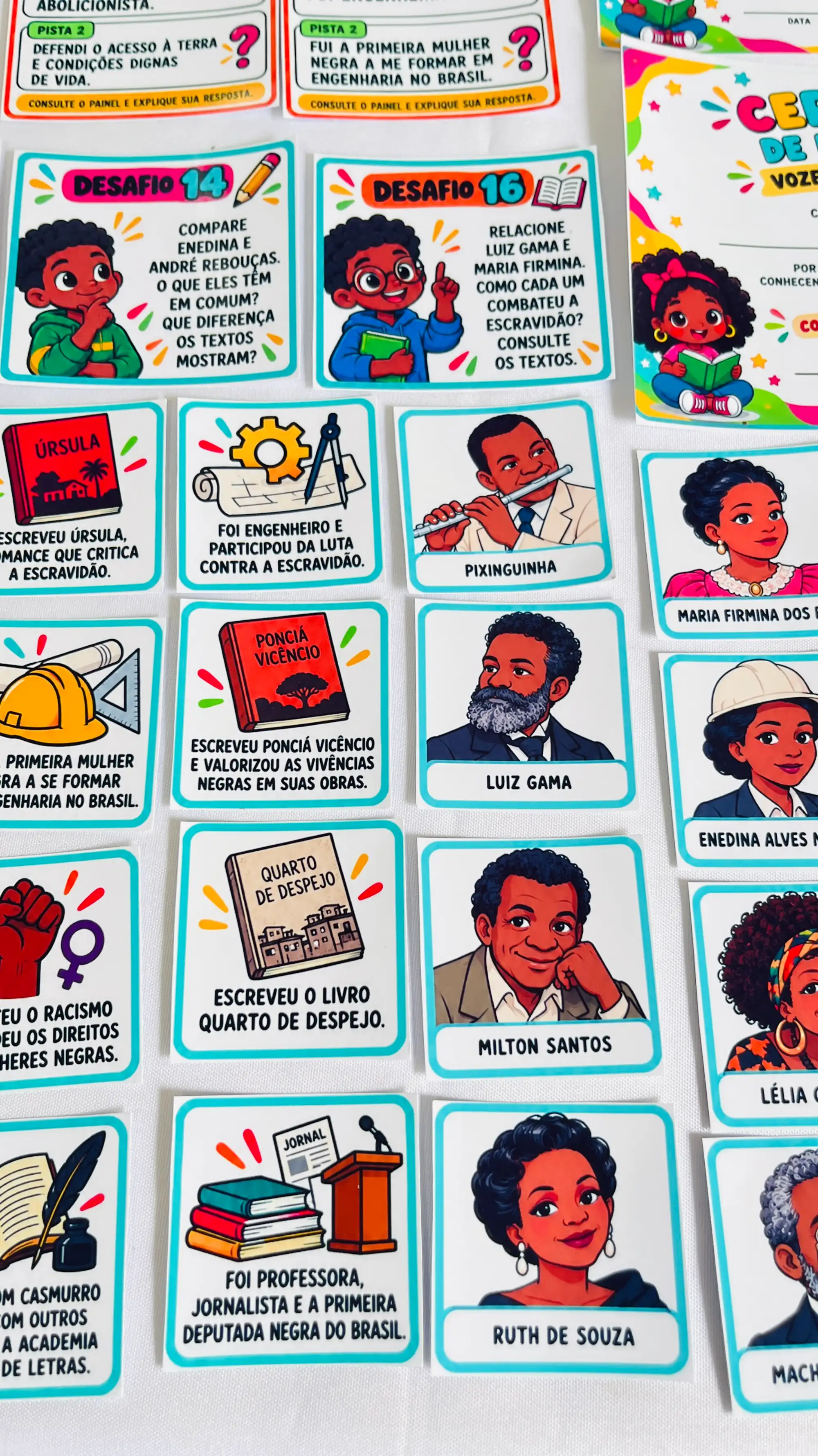 Personalidades Negras do Brasil – Atividades Consciência Negra Imprimir — amostra 4: Kit Consciência Negra em PDF com 12…