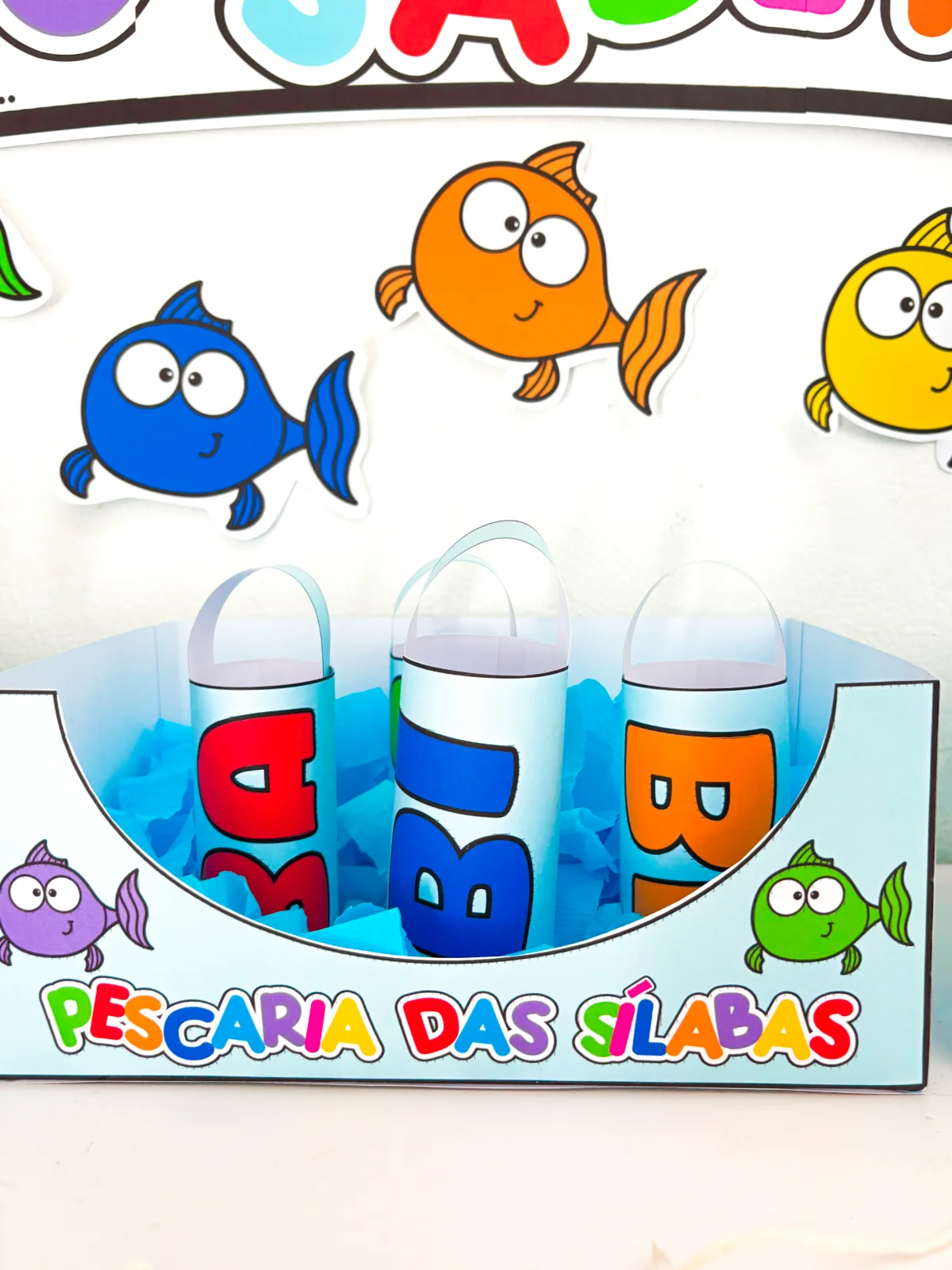 PESCARIA DO SABER — amostra 1: E se eu te dissesse que uma única brincadeira pode trabalhar letras, sílabas e números ao…