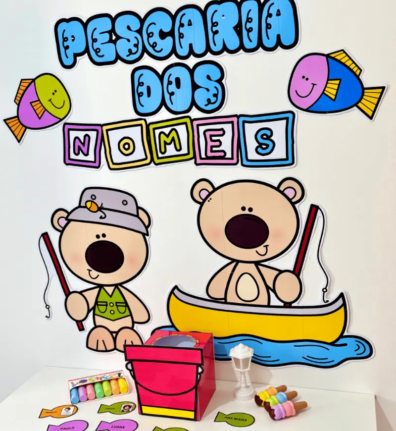 Pescaria dos Nomes: kit em PDF para Educação Infantil — capa do material